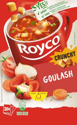 Royco Minute Soup goulash met rund, pak van 20 zakjes