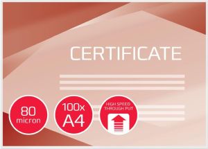 GBC HighSpeed lamineerhoes ft A4, 160 micron (2 x 80 micron), pak van 100 stuks