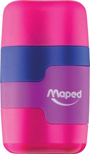 Maped potloodslijper + gom Connect Soft Touch, op blister