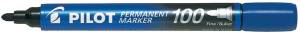 Pilot permanent marker 100, XXL doos met 15 + 5 stuks, blauw