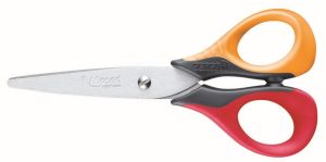 Maped schaar Sensoft, ft 13 cm, rechts, ronde punt, RVS, geassorteerde kleuren, blister van 1 stuk