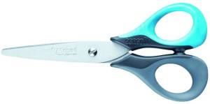 Maped schaar Sensoft, ft 13 cm, rechts, ronde punt, RVS, geassorteerde kleuren, blister van 1 stuk