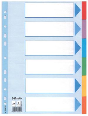 Esselte tabbladen 6 tabs