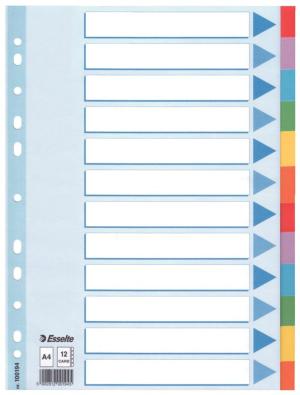 Esselte tabbladen 12 tabs