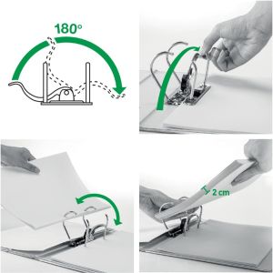 Leitz Ordner Wow rood, rug van 8,5 cm