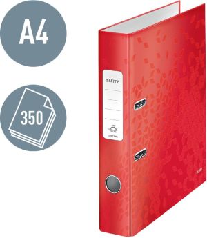 Leitz Ordner Wow rood, rug van 5 cm
