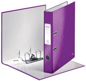 Leitz Ordner Wow paars, rug van 5 cm