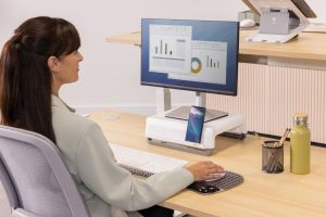 Fellowes monitorstandaard Breyta, wit