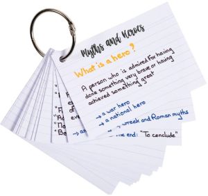 Exacompta gekleurde systeemkaarten, ft A7, gelijnd, pak van 50 stuks