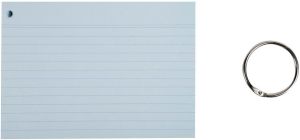 Exacompta gekleurde systeemkaarten, ft A6, gelijnd, pak van 50 stuks