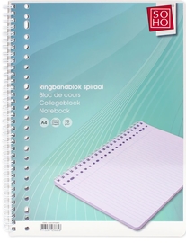 SOHO collegeblok, A4, 80 vel, gelijnd