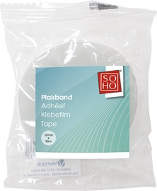 SOHO ruban adh&eacute;sif, 15 mm x 33 m, transparent