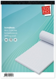 SOHO bloc-notes, A5, bloc de 100 feuilles, lign&eacute;
