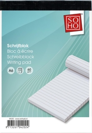 SOHO notitieblokje, A6, 100 vel, gelijnd