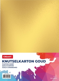 Creakit knutselkarton, A4, 300g, 8 vel, goud