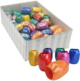 Ruban cadeau, 5 mm x 20 m, couleurs assorties