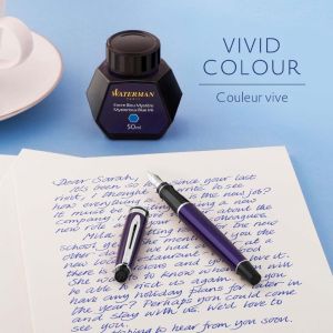 Waterman vulpeninkt 50 ml, blauw (Mysterious)