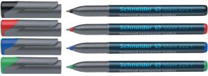 Schneider permanent marker Maxx 222, etui van 4 stuks in geassorteerde kleuren