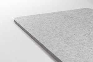 Smit Visual scheidingswand, lichtgrijs, 60 x 160 cm, met 2 klemmen