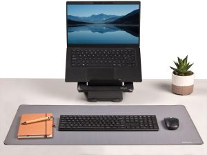 Fellowes Breyta bureauonderlegger en muismat, ft 80 x 40 cm, grijs