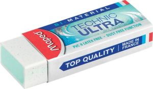 Maped gum Technic Ultra, wit, blister met 1 stuk