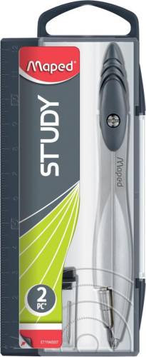 Maped passer Study,  2delige passerdoos met  1 passer Study en 1 kokertje potloodstiften