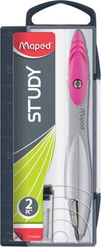 Maped passer Study,  2delige passerdoos met  1 passer Study en 1 kokertje potloodstiften