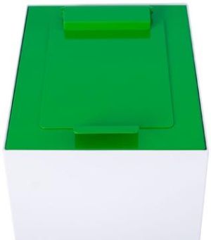 V-Part top met klep voor modulaire afvalbak 60 l, groen