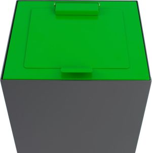 V-Part top met klep voor modulaire afvalbak 85 l en 90 l, groen