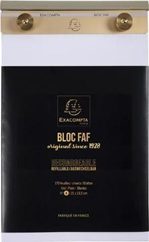Exacompta schrijfblok FAF N&deg;4, blanco, ft 21 x 13,5 cm