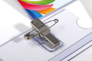 Europel badge met combiklem, ft 75 x 40 mm, 24 stuks