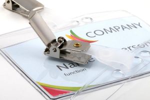 Europel badge met strip + clip, ft 90 x 60 mm