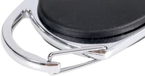 Europel afrolmechanisme met karabijnhaak en strip, zwart