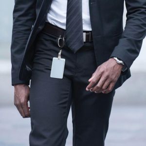 Europel afrolmechanisme met karabijnhaak en strip, zwart