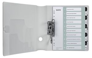 Leitz WOW printbare index, 10 tabs, zwart-wit
