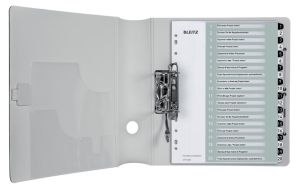Leitz WOW printbare index, 20 tabs, zwart-wit