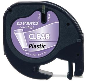 Dymo ruban plastique transparent pour Le