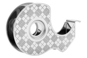 Scotch duurzame dispenser uit RVS, met 2 rolletjes Scotch Magic Tape ft 19 mm x 13,9 m