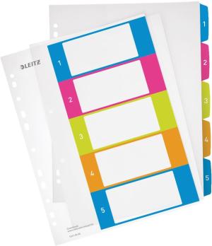 Leitz Tabblad Print Wow 5 tabs A4
