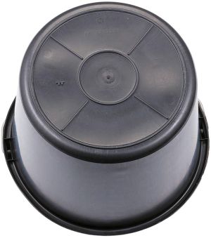 Emmer 12 liter, zwart