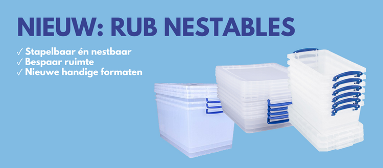 Nieuw: nestables gamma van Really Useful Box