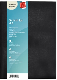 SOHO schrift, A5, harde kaft, 192 vel, gelijnd, chamois papier