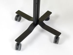 Smit Visual whiteboard, gelakt staal, magnetisch, verrijdbaar, 75 x 120  cm