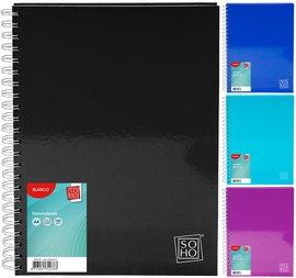 SOHO Trend spiraalschrift, A4, 192 vel, blanco