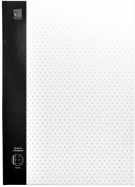 SOHO College blokschrift, A4, harde kaft, 80 vel, met kantlijn, geruit 10 mm