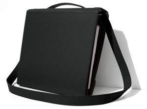 Yaka mappendrager, zwart leder