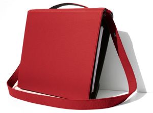 Yaka mappendrager, rood leder