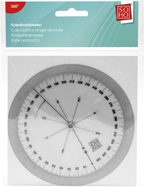 SOHO koershoekmeter, 12,6 cm, transparant