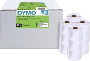 Dymo Value Pack: etiketten LabelWriter ft 101 x 54 mm, wit, doos van 12 x 220 etiketten
