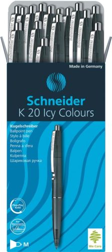 Schneider balpen K20 Icy Colours, medium, zwart